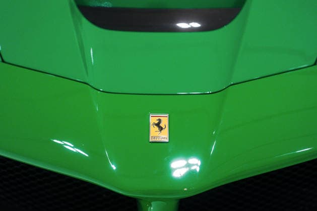 One-of-a-kind Ferrari specially made for Jamiroquai frontman Jay Kay has gone on sale for nearly £4m Story from Jam Press (Unique Green Ferrari) Pictured: The 2014 Ferrari LaFerrari. One-of-a-kind Ferrari specially made for Jamiroquai frontman Jay Kay has gone on sale for nearly £4m A unique bright green Ferrari specially made for Jamiroquai frontman Jay Kay has gone on sale for nearly £4 million. The 2014 Ferrari LaFerrari has covered just 7,000 miles since new. It is believed to be the only one of its kind to be finished in green. Its striking paintwork was inspired by the Italian tricolour, with the theme carried through into the cabin with black and green leather throughout. The hybrid hypercar also has Jamiroquai etched on its s  Copyright: xJamxPress FedericoxVecchio CourtesyxofxRMxSotheby s