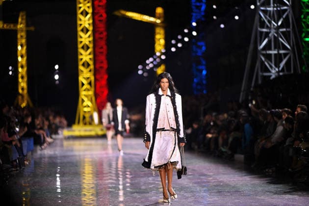PFW - Chanel Runway A model walks the runway during the Chanel Womenswear Fall Winter 2026-2027 show as part of Paris Fashion Week on March 09, 2026 in Paris, France. Photo by Franck Castel ABACAPRESS.COM Paris France  Copyright: xCastelxFranck ABACAx