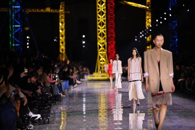 PFW - Chanel Runway A model walks the runway during the Chanel Womenswear Fall Winter 2026-2027 show as part of Paris Fashion Week on March 09, 2026 in Paris, France. Photo by Franck Castel ABACAPRESS.COM Paris France  Copyright: xCastelxFranck ABACAx