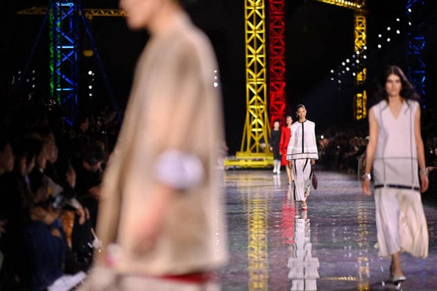 PFW - Chanel Runway A model walks the runway during the Chanel Womenswear Fall Winter 2026-2027 show as part of Paris Fashion Week on March 09, 2026 in Paris, France. Photo by Franck Castel ABACAPRESS.COM Paris France  Copyright: xCastelxFranck ABACAx