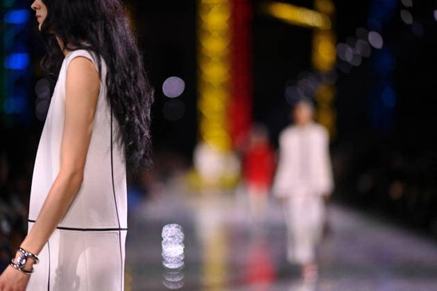 PFW - Chanel Runway A model walks the runway during the Chanel Womenswear Fall Winter 2026-2027 show as part of Paris Fashion Week on March 09, 2026 in Paris, France. Photo by Franck Castel ABACAPRESS.COM Paris France  Copyright: xCastelxFranck ABACAx