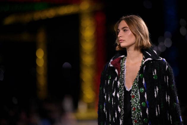 PFW - Chanel Runway A model walks the runway during the Chanel Womenswear Fall Winter 2026-2027 show as part of Paris Fashion Week on March 09, 2026 in Paris, France. Photo by Franck Castel ABACAPRESS.COM Paris France  Copyright: xCastelxFranck ABACAx