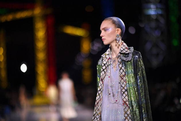 PFW - Chanel Runway A model walks the runway during the Chanel Womenswear Fall Winter 2026-2027 show as part of Paris Fashion Week on March 09, 2026 in Paris, France. Photo by Franck Castel ABACAPRESS.COM Paris France  Copyright: xCastelxFranck ABACAx