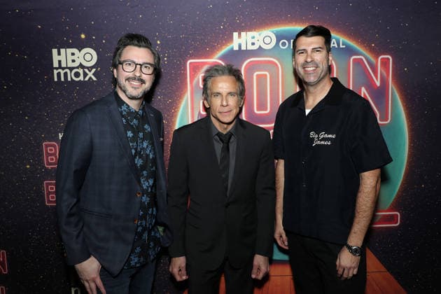 World premiere of HBO original documentary series Born To Bowl at Lucky Strike Times Square Featuring: (L-R) James Lee Hernandez (Director), Ben Stiller (Exec. Producer) and Brian Lazarte (Director) Where: New York, New York, United States When: 09 Mar 2026 Credit: Marion Curtis StarPix for HBO INSTARimages EDITORIAL USE ONLY. NOT FOR USE BY NEWSPAPERS BASED IN THE UK. Copyright: xMarionxCurtisx xStarPixxforxHBOx instar55541965
