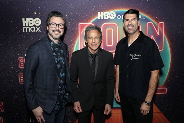 World premiere of HBO original documentary series Born To Bowl at Lucky Strike Times Square Featuring: (L-R) James Lee Hernandez (Director), Ben Stiller (Exec. Producer) and Brian Lazarte (Director) Where: New York, New York, United States When: 09 Mar 2026 Credit: Marion Curtis StarPix for HBO INSTARimages EDITORIAL USE ONLY. NOT FOR USE BY NEWSPAPERS BASED IN THE UK. Copyright: xMarionxCurtisx xStarPixxforxHBOx instar55541966