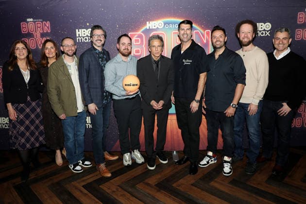 World premiere of HBO original documentary series Born To Bowl at Lucky Strike Times Square Featuring: (L-R) Nancy Abraham (Exec Producer, HBO), Bentley Weiner (Exec. Producer, EJ Tackett, Brian Lazarte (Director), Anthony Simonsen, Ben Stiller (Exec. Producer), James Lee Hernandez (Director), Jason Belmonte, Kyle Troup and Abtin Molta (Supervising Producer Where: New York, New York, United States When: 09 Mar 2026 Credit: Marion Curtis StarPix for HBO INSTARimages EDITORIAL USE ONLY. NOT FOR USE BY NEWSPAPERS BASED IN THE UK. Copyright: xMarionxCurtisx xStarPixxforxHBOx instar55541968