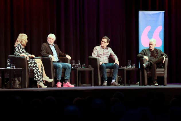 Susanne Pätzold, Jürgen Becker, Moritz Netenjakob, Michael Mittermeier at the lit Cologne 2026 event lit Comedy at the Theater am Tanzbrunnen Cologne, 09 03 2026 Foto:xR.xSchmiegeltx xFuturexImagex comedy_6303