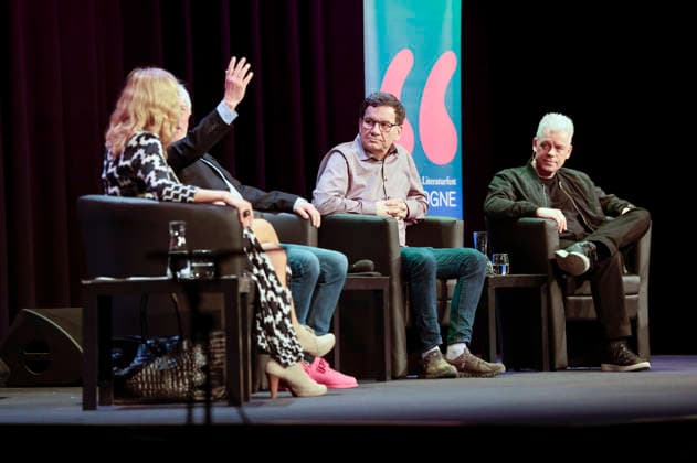 Susanne Pätzold, Jürgen Becker, Moritz Netenjakob and Michael Mittermeier at the lit Cologne 2026 event lit Comedy at the Theater am Tanzbrunnen Cologne, 09 03 2026 Foto:xR.xSchmiegeltx xFuturexImagex comedy_6307
