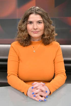 Özge Inan on the ARD talk show hart aber fair in Studio Adlershof Berlin, 09 03 2026 Foto:xM.xBehrensx xFuturexImagex hart_fair0903_6326