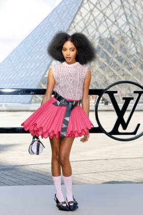 Joyce Cisse Flowerovlove at the photocall of Louis Vuitton Collection Femme Prêt à Porter Automne Hiver 2026 2027 fashion show during Paris Fashion Week on march 10 2026 Olivier Borde Bestimage Photocall of Louis Vuitton Women Ready to Wear Fall Winter 2026 2027 Collection fashion show, during Paris Fashion Week on march 10 2026 Paris France  Copyright: xOLIVIERxBORDEx xBESTIMAGExOLIVIERxBORDEx xBESTIMAGEx
