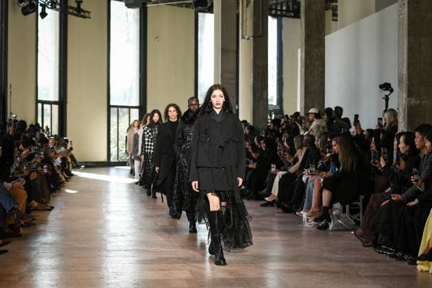 PFW - Ujoh Runway in Paris FA Models walk the runway for the Ujoh collection as part of Paris Fashion Week in Paris, on March 10, 2026. Photo by Firas Abdullah ABACAPRESS.COM Paris Ile-de-France France  Copyright: xAbdullahxFiras ABACAx
