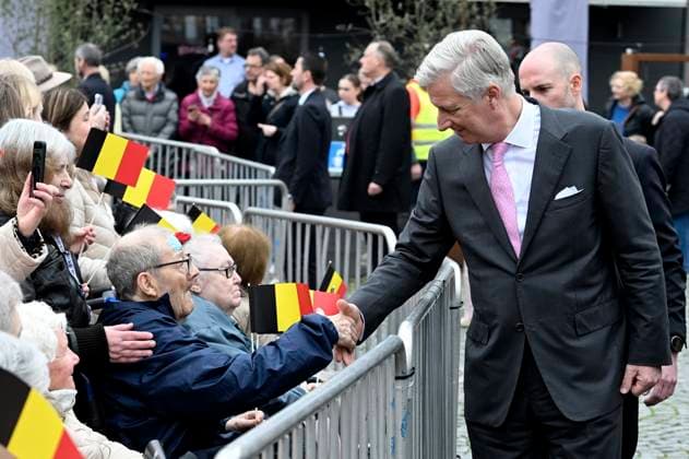 The King and Queen Visit The Province Of Antwerpen BORNEM, BELGIUM - MARCH 10 : King Philippe and Queen Mathilde are visiting the province of Antwerp. The visit of the Royal Couple concludes with a meeting with the public at Kardinaal Mercierplein in Bornem...on March 10, 2026 in Bornem, Belgium, 10 03 2026 Bornem Belgium  Copyright: xBertxVanxDenxBrouckex