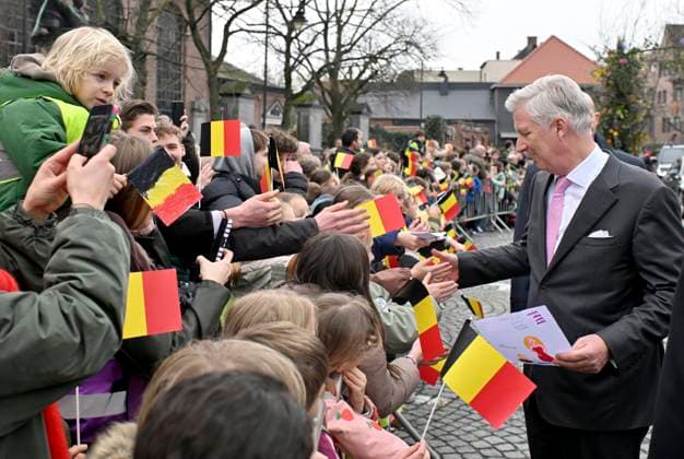 The King and Queen Visit The Province Of Antwerpen BORNEM, BELGIUM - MARCH 10 : King Philippe and Queen Mathilde are visiting the province of Antwerp. The visit of the Royal Couple concludes with a meeting with the public at Kardinaal Mercierplein in Bornem...on March 10, 2026 in Bornem, Belgium, 10 03 2026 Bornem Belgium  Copyright: xBertxVanxDenxBrouckex
