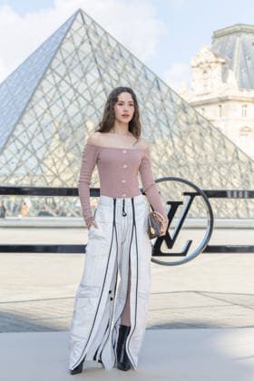 PFW - Louis Vuitton Photocall Urassaya pictured on photocall of Louis Vuitton Womenswear Fall Winter 2026-2027 show as part of Paris Fashion Week at Louvre Museum, in Paris, France on March 10, 2026. Photo by Alexis Jumeau ABACAPRESS.COM PAris France  Copyright: xJumeauxAlexis ABACAx
