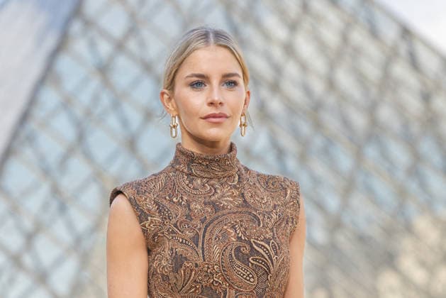 PFW - Louis Vuitton Photocall Caroline Daur pictured on photocall of Louis Vuitton Womenswear Fall Winter 2026-2027 show as part of Paris Fashion Week at Louvre Museum, in Paris, France on March 10, 2026. Photo by Alexis Jumeau ABACAPRESS.COM Paris France  Copyright: xJumeauxAlexis ABACAx