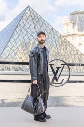 PFW - Louis Vuitton Photocall Yoann Lemoine aka Woodkid pictured on photocall of Louis Vuitton Womenswear Fall Winter 2026-2027 show as part of Paris Fashion Week at Louvre Museum, in Paris, France on March 10, 2026. Photo by Alexis Jumeau ABACAPRESS.COM Paris France  Copyright: xJumeauxAlexis ABACAx