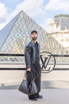PFW - Louis Vuitton Photocall Yoann Lemoine aka Woodkid pictured on photocall of Louis Vuitton Womenswear Fall Winter 2026-2027 show as part of Paris Fashion Week at Louvre Museum, in Paris, France on March 10, 2026. Photo by Alexis Jumeau ABACAPRESS.COM Paris France  Copyright: xJumeauxAlexis ABACAx