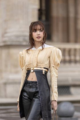 PFW Louis Vuitton Arrivals NB Lisa arrived at the Louis Vuitton Womenswear Fall Winter 2026-2027 show as part of Paris Fashion Week on March 10, 2026 in Paris, France. Photo by Nasser Berzane ABACAPRESS.COM Paris France  Copyright: xBerzanexNasser ABACAx