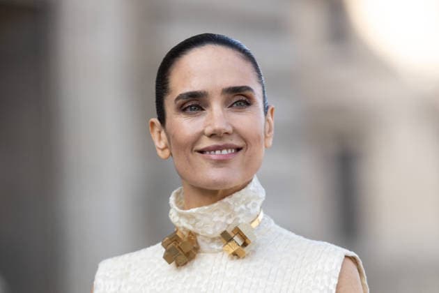 PFW Louis Vuitton Arrivals NB Jennifer Connelly arrived at the Louis Vuitton Womenswear Fall Winter 2026-2027 show as part of Paris Fashion Week on March 10, 2026 in Paris, France. Photo by Nasser Berzane ABACAPRESS.COM Paris France  Copyright: xBerzanexNasser ABACAx