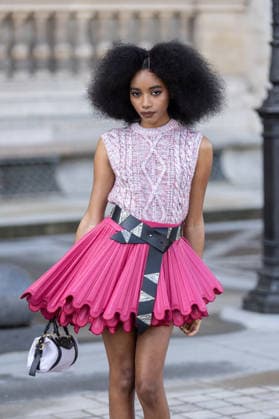 PFW Louis Vuitton Arrivals NB Joyce Cisse, Flowerovlove arrived at the Louis Vuitton Womenswear Fall Winter 2026-2027 show as part of Paris Fashion Week on March 10, 2026 in Paris, France. Photo by Nasser Berzane ABACAPRESS.COM Paris France  Copyright: xBerzanexNasser ABACAx