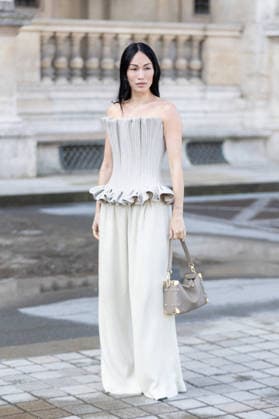 PFW Louis Vuitton Arrivals NB Stephanie Suganami arrived at the Louis Vuitton Womenswear Fall Winter 2026-2027 show as part of Paris Fashion Week on March 10, 2026 in Paris, France. Photo by Nasser Berzane ABACAPRESS.COM Paris France  Copyright: xBerzanexNasser ABACAx
