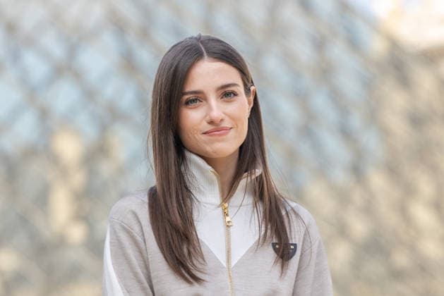 PFW - Louis Vuitton Photocall Madeline Argy pictured on photocall of Louis Vuitton Womenswear Fall Winter 2026-2027 show as part of Paris Fashion Week at Louvre Museum, in Paris, France on March 10, 2026. Photo by Alexis Jumeau ABACAPRESS.COM Paris France  Copyright: xJumeauxAlexis ABACAx