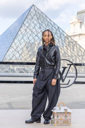 PFW - Louis Vuitton Photocall Jaden Smith pictured on photocall of Louis Vuitton Womenswear Fall Winter 2026-2027 show as part of Paris Fashion Week at Louvre Museum, in Paris, France on March 10, 2026. Photo by Alexis Jumeau ABACAPRESS.COM Paris France  Copyright: xJumeauxAlexis ABACAx