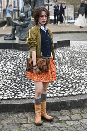 PFW Miu Miu Outside Arrivals Emi Thasorn Klinnium arriving at the Miu Miu show during Fashion Week in Paris, France on March 10, 2026. Photo by Julien Reynaud APS-Medias ABACAPRESS.COM Paris France  Copyright: xReynaudxJulien APS-Medias ABACAx