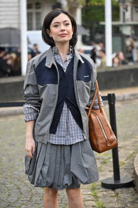 PFW Miu Miu Outside Arrivals Anna Castillo arriving at the Miu Miu show during Fashion Week in Paris, France on March 10, 2026. Photo by Julien Reynaud APS-Medias ABACAPRESS.COM Paris France  Copyright: xReynaudxJulien APS-Medias ABACAx