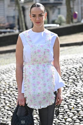 PFW Miu Miu Outside Arrivals Pauline Ducruet arriving at the Miu Miu show during Fashion Week in Paris, France on March 10, 2026. Photo by Julien Reynaud APS-Medias ABACAPRESS.COM Paris France  Copyright: xReynaudxJulien APS-Medias ABACAx