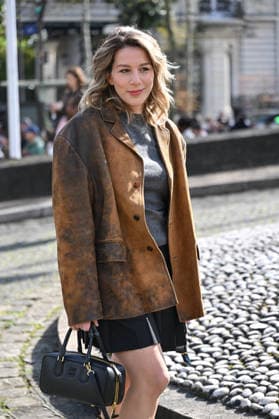 PFW Miu Miu Outside Arrivals Guest arriving at the Miu Miu show during Fashion Week in Paris, France on March 10, 2026. Photo by Julien Reynaud APS-Medias ABACAPRESS.COM Paris France  Copyright: xReynaudxJulien APS-Medias ABACAx