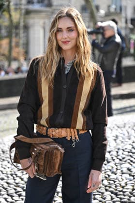 PFW Miu Miu Outside Arrivals Chiara Ferragni arriving at the Miu Miu show during Fashion Week in Paris, France on March 10, 2026. Photo by Julien Reynaud APS-Medias ABACAPRESS.COM Paris France  Copyright: xReynaudxJulien APS-Medias ABACAx