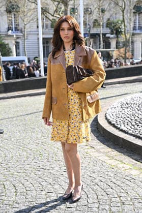 PFW Miu Miu Outside Arrivals Nara Smith arriving at the Miu Miu show during Fashion Week in Paris, France on March 10, 2026. Photo by Julien Reynaud APS-Medias ABACAPRESS.COM Paris France  Copyright: xReynaudxJulien APS-Medias ABACAx