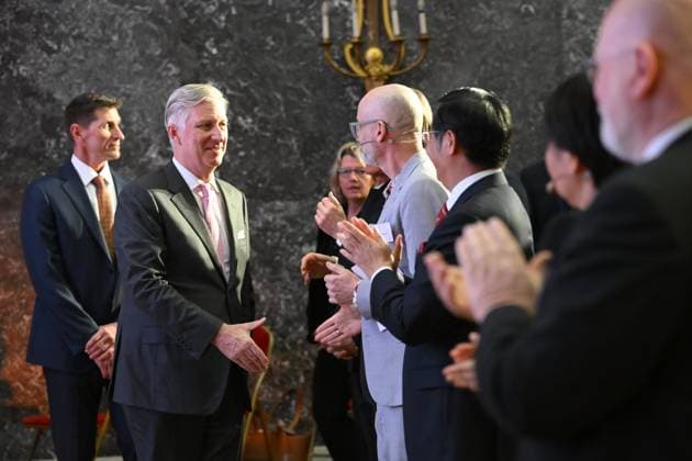 King Philippe Presents 2026 Solvay Prize BRUSSELS, BELGIUM - MARCH 10: King Philippe of Belgium pictured during the 2026 Ernest Solvay Prize ceremony on March 10, 2026 in Brussels, Belgium, 10 03 2026 Brussels Belgium  Copyright: xPhilipxReynaersx