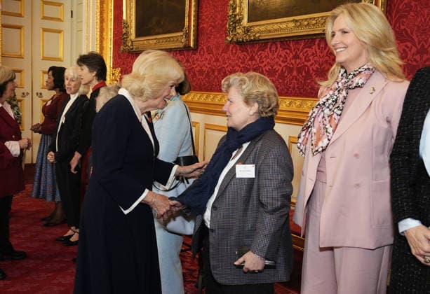 Women of the World reception at James s Palace Queen Camilla, President of Women of the World (WOW), meeting Sandi Toksvig during a reception at St James s Palace, London, to mark International Women s Day and the fifteenth year of WOW. Women of the World is a global alliance of partners, working together to drive an equal and inclusive future for women, girls and non-binary people. Picture date: Tuesday March 10, 2026., Credit:Aaron Chown Avalon UK, London  Copyright: xAaronxChownx xAvalonx 1081734906