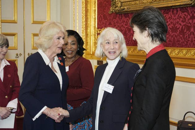 Women of the World reception at James s Palace Queen Camilla, President of Women of the World (WOW), meeting Dame Helen Mirren and Dame Harriet Walter during a reception at St James s Palace, London, to mark International Women s Day and the fifteenth year of WOW. Women of the World is a global alliance of partners, working together to drive an equal and inclusive future for women, girls and non-binary people. Picture date: Tuesday March 10, 2026., Credit:Aaron Chown Avalon UK, London  Copyright: xAaronxChownx xAvalonx 1081735056