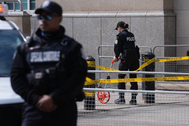 Shots fired at US Consulate in Toronto TORONTO, CANADA - MARCH 10 : A general view shows Toronto police securing the area after a ‘firearm discharge’ at the US Consulate in Toronto, Ontario, Canada on March 10, 2026. Toronto police, in a social media post, said there was a firearm discharge at the diplomatic mission around 5.29 am local time but said there were no injuries. Mert Alper Dervis Anadolu Ontario Canada. Editorial use only. Please get in touch for any other usage.  Copyright: x2026xAnadoluxMertxAlperxDervisx