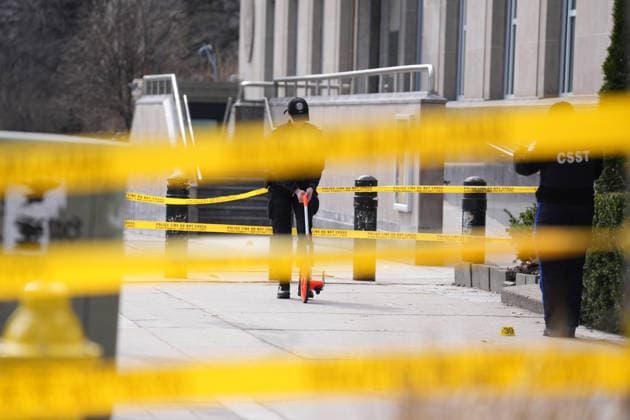 Shots fired at US Consulate in Toronto TORONTO, CANADA - MARCH 10 : A general view shows Toronto police securing the area after a ‘firearm discharge’ at the US Consulate in Toronto, Ontario, Canada on March 10, 2026. Toronto police, in a social media post, said there was a firearm discharge at the diplomatic mission around 5.29 am local time but said there were no injuries. Mert Alper Dervis Anadolu Ontario Canada. Editorial use only. Please get in touch for any other usage.  Copyright: x2026xAnadoluxMertxAlperxDervisx