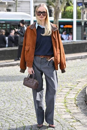 PFW Miu Miu Outside Arrivals Leonie Hanne arriving at the Miu Miu show during Fashion Week in Paris, France on March 10, 2026. Photo by Julien Reynaud APS-Medias ABACAPRESS.COM Paris France  Copyright: xReynaudxJulien APS-Medias ABACAx