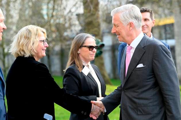 King Philippe Presents 2026 Solvay Prize BRUSSELS, BELGIUM - MARCH 10: King Philippe of Belgium pictured with Sophie Lavaux (General Director of safe.brussels) during the 2026 Ernest Solvay Prize ceremony on March 10, 2026 in Brussels, Belgium, 10 03 2026 Brussels Belgium  Copyright: xPhilipxReynaersx