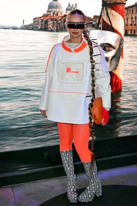 PFW Pierre Cardin Front Row Manon Kutner attending the Pierre Cardin show during Fashion Week in Paris, France on March 10, 2026. Photo by Julien Reynaud APS-Medias ABACAPRESS.COM Paris France  Copyright: xReynaudxJulien APS-Medias ABACAx