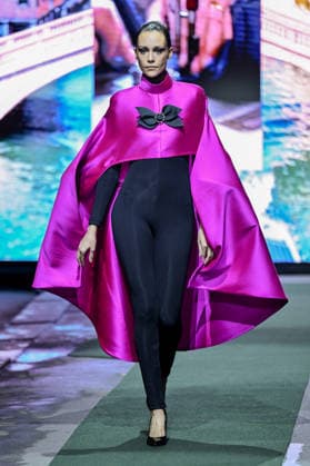 PFW Pierre Cardin Runway A model walks the runway at the Pierre Cardin show during Fashion Week in Paris, France on March 10, 2026. Photo by Julien Reynaud APS-Medias ABACAPRESS.COM Paris France  Copyright: xReynaudxJulien APS-Medias ABACAx