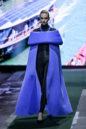 PFW Pierre Cardin Runway A model walks the runway at the Pierre Cardin show during Fashion Week in Paris, France on March 10, 2026. Photo by Julien Reynaud APS-Medias ABACAPRESS.COM Paris France  Copyright: xReynaudxJulien APS-Medias ABACAx