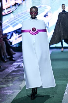 PFW Pierre Cardin Runway A model walks the runway at the Pierre Cardin show during Fashion Week in Paris, France on March 10, 2026. Photo by Julien Reynaud APS-Medias ABACAPRESS.COM Paris France  Copyright: xReynaudxJulien APS-Medias ABACAx