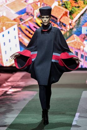 PFW Pierre Cardin Runway A model walks the runway at the Pierre Cardin show during Fashion Week in Paris, France on March 10, 2026. Photo by Julien Reynaud APS-Medias ABACAPRESS.COM Paris France  Copyright: xReynaudxJulien APS-Medias ABACAx