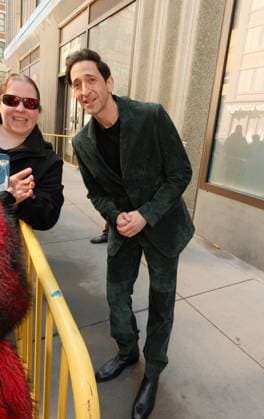 New York NY March 10th: Actor Adrien Brody seen outside ABC Studios in New York City on March 10, 2026 Credit: AdMedia USA - ZUMAa123 20260310_zaa_a123_007 Copyright: xChrisxGonzalezx