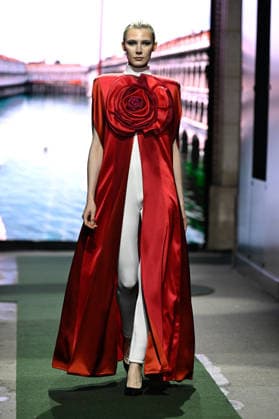 (260311) -- PARIS, March 11, 2026 -- A model presents a creation from the Ready-to-Wear Fall Winter 2026-2027 collections by Pierre Cardin during the Paris Fashion Week in Paris, France, on March 10, 2026. ( Handout via Xinhua) FRANCE-PARIS-FASHION WEEK-PIERRE CARDIN MeetEurope 