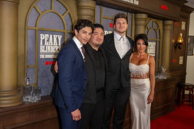 March 10, 2026, New York, United States: (L-R) Isaac Ramirez, Ben Phelps, Laith Wallschleger and Danielle Iodice attend Netflix s Peaky Blinders: The Immortal Man New York Premiere at DGA Theater. New York United States - ZUMAs197 20260310_aaa_s197_463 Copyright: xRonxAdarx