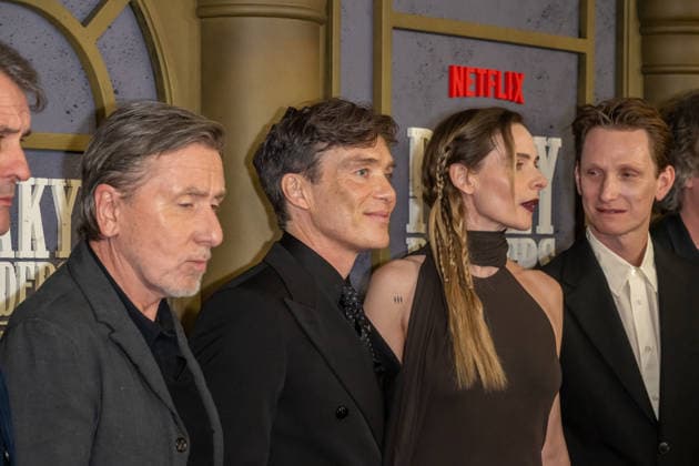 March 10, 2026, New York, United States: (L-R) Tim Roth, Cillian Murphy, Rebecca Ferguson and Tom Harper attend Netflix s Peaky Blinders: The Immortal Man New York Premiere at DGA Theater. New York United States - ZUMAs197 20260310_aaa_s197_536 Copyright: xRonxAdarx