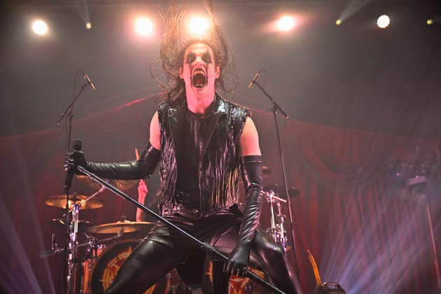Concert of the Swedish metal band Avatar was held in Zlin, Czech Republic, on March 10, 2026. On the photo performs singer Johannes Eckerstrom. (CTKxPhoto DaliborxGluck) CTKPhotoP2026031009848  CTKPhotoP2026031009848